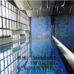 供应海豚泳池拼图马赛克建筑工程贴图 佛山市金弘盛水晶马赛克